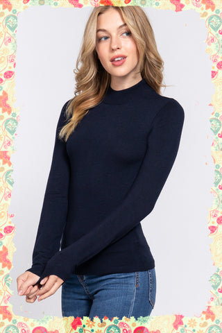 Just Your Everyday Mock Neck Top
