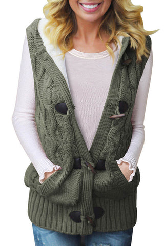 Cordova Hooded Cable Knit Sweater Vest