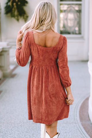 Just Your Casual Suede Dress