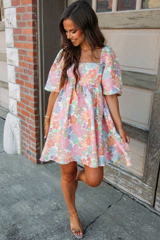 Amelia Floral Baby-doll Dress