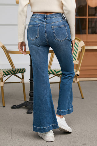 It's All About The Stitching Flared Jeans