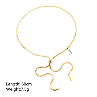 Aiken Long Chain Pendant Necklace