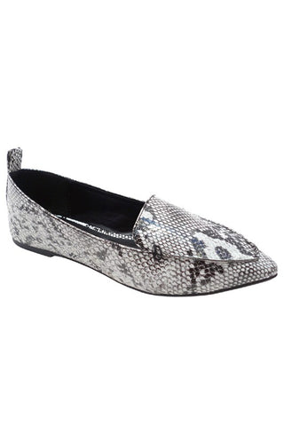 All in with Snakeskin Flats