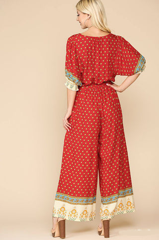 South of the Border Print Jumpsuit
