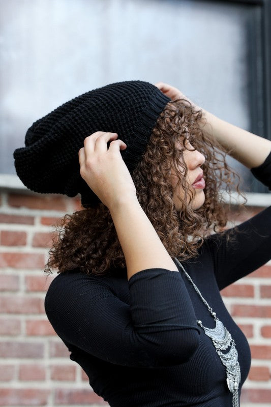 Be a Slouch Waffle Beanie