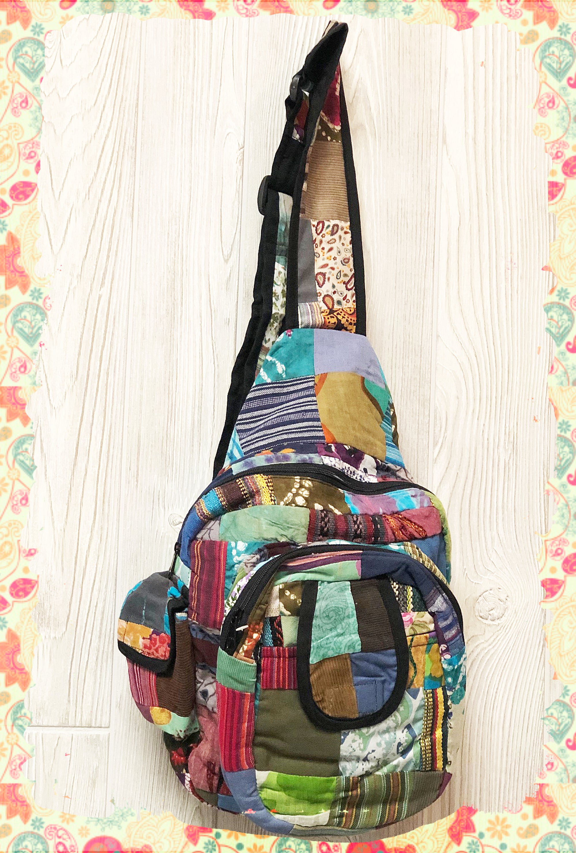 Pretty in Patches Sling Bag