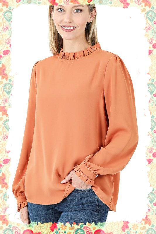 Ruffled and Ready Woven Top